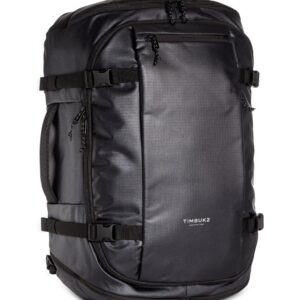 Dual Zip Black Backpack